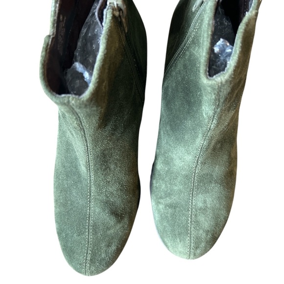SEXY Green Suede “Naturalizer” Ankle Boots Sz 8 - Picture 5 of 7